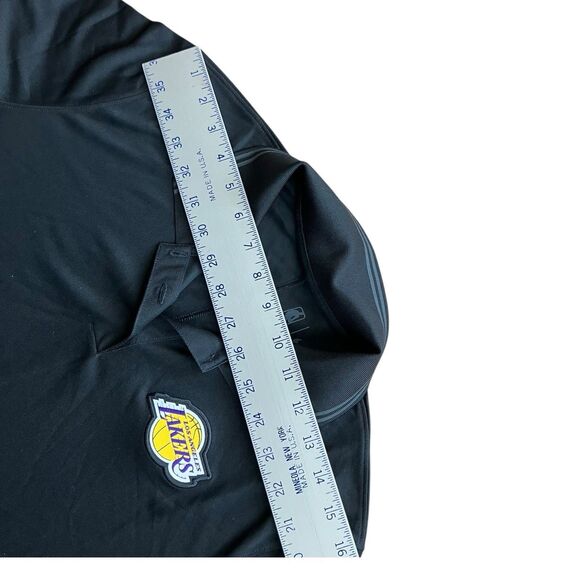 Nike Shirt Womens L Black Polo Los Angeles Lakers NBA Dri-Fit Swoosh Game Sporty - Picture 6 of 8